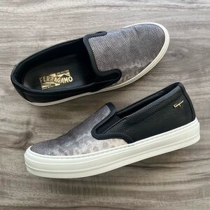 Salvatore Ferragamo Snake Skin Slip On Size 9 Mens/ 10 Womens